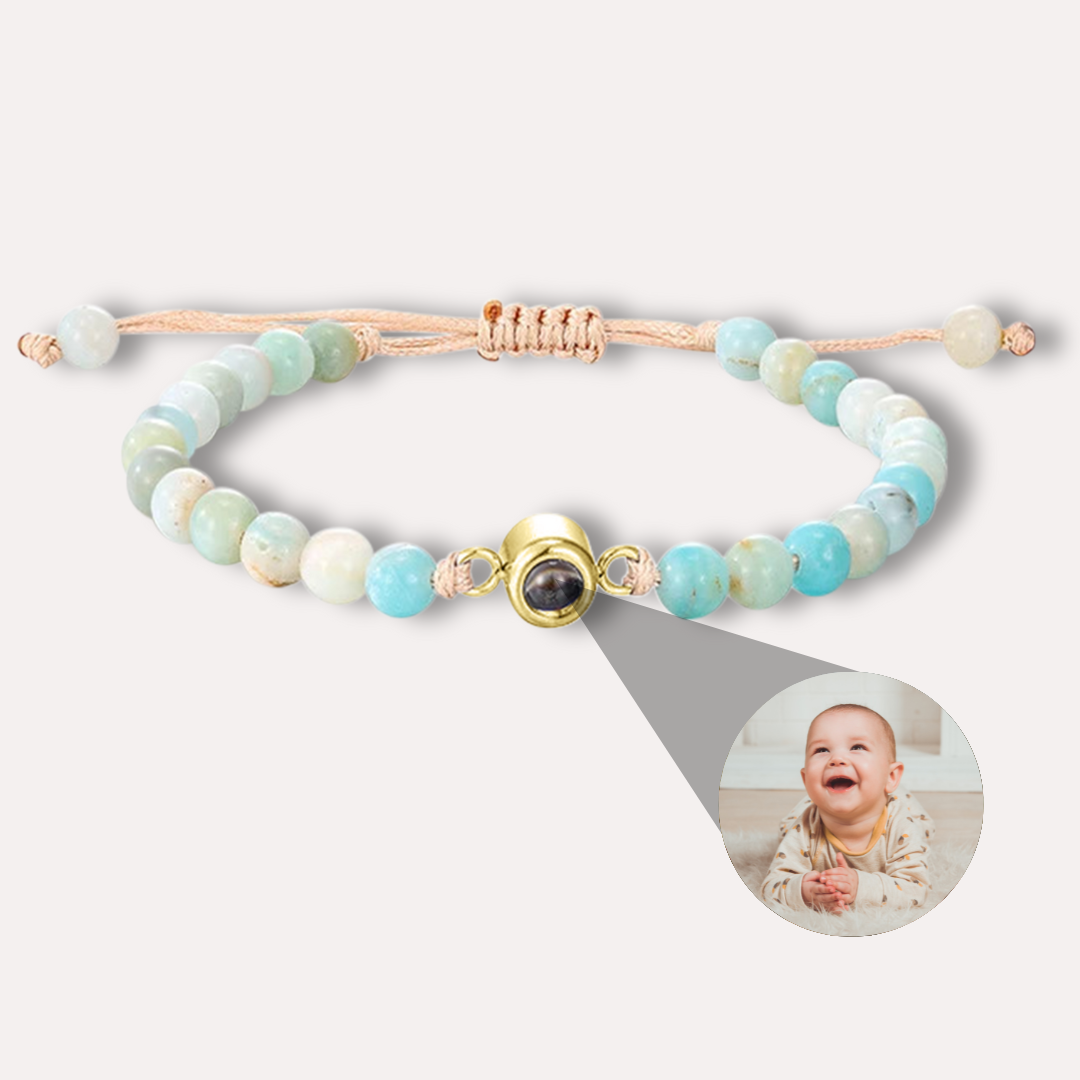 Margaret – Women's Personalized Bead Bracelet with Photo