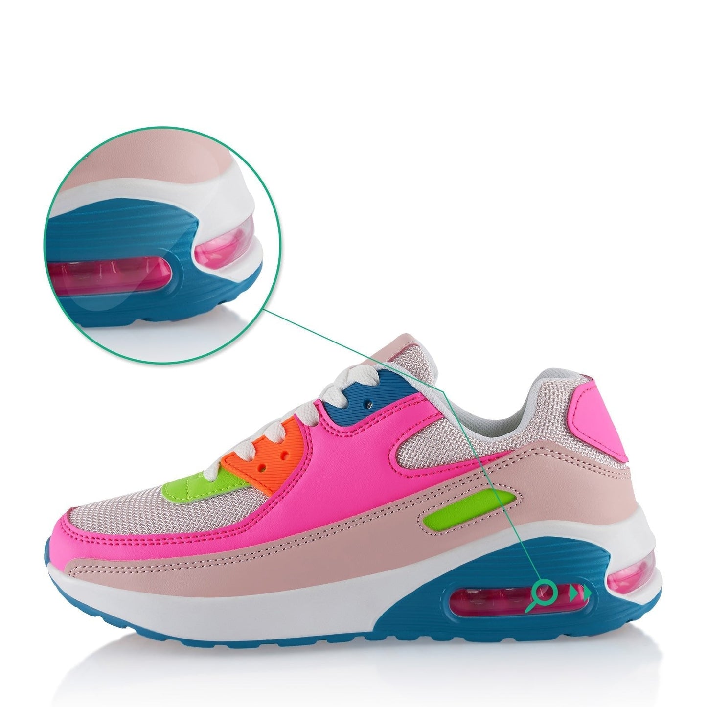 Steve – Women's Vibrant Air-Cushioned Sneakers