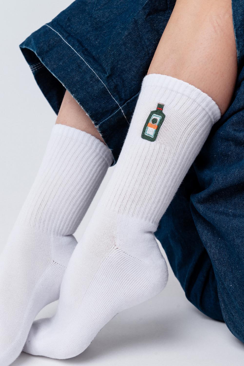 Nathan – Men's Embroidered Organic Cotton Socks