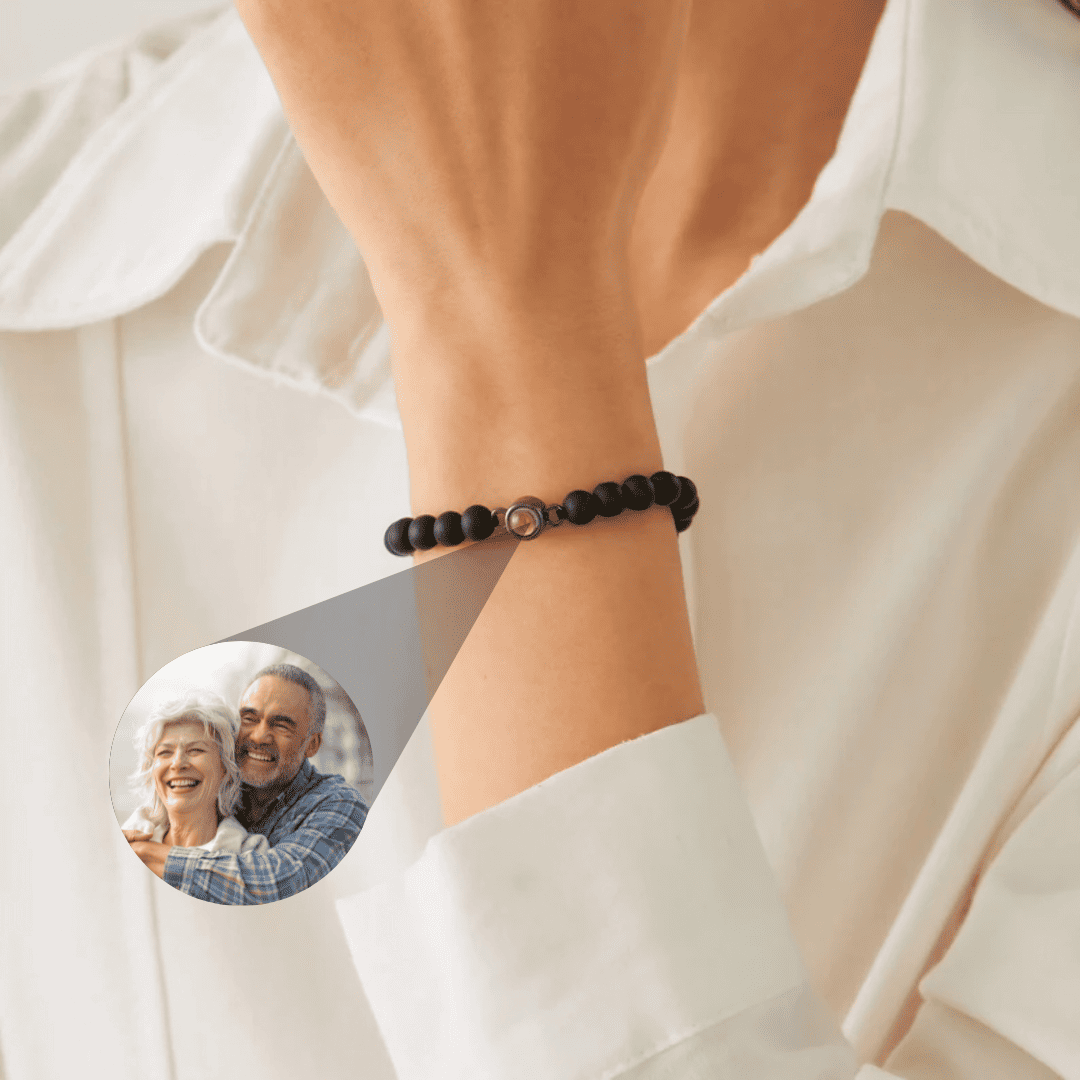 Margaret – Women's Personalized Bead Bracelet with Photo