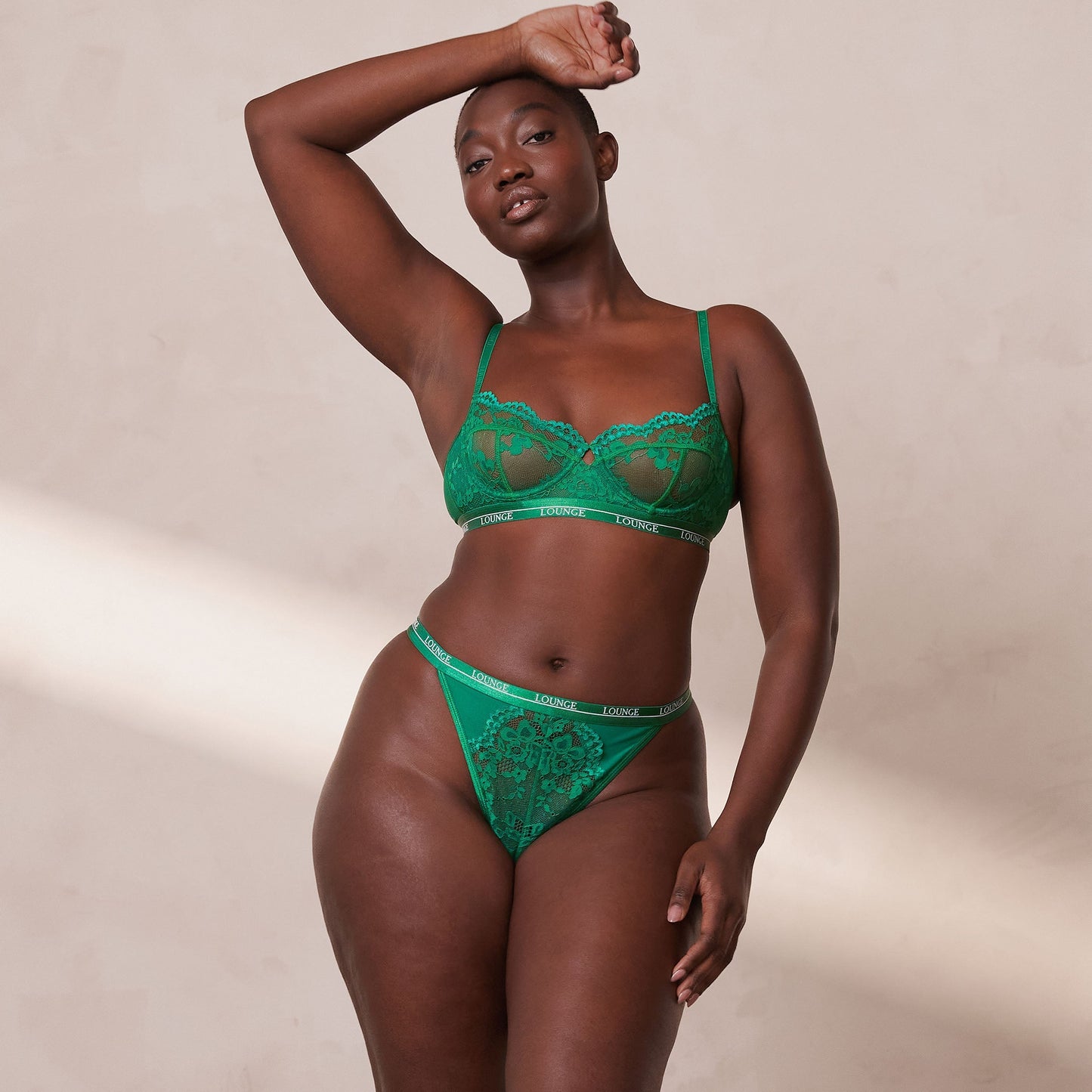 Lauren – Women's Balcony Bra in Emerald Green