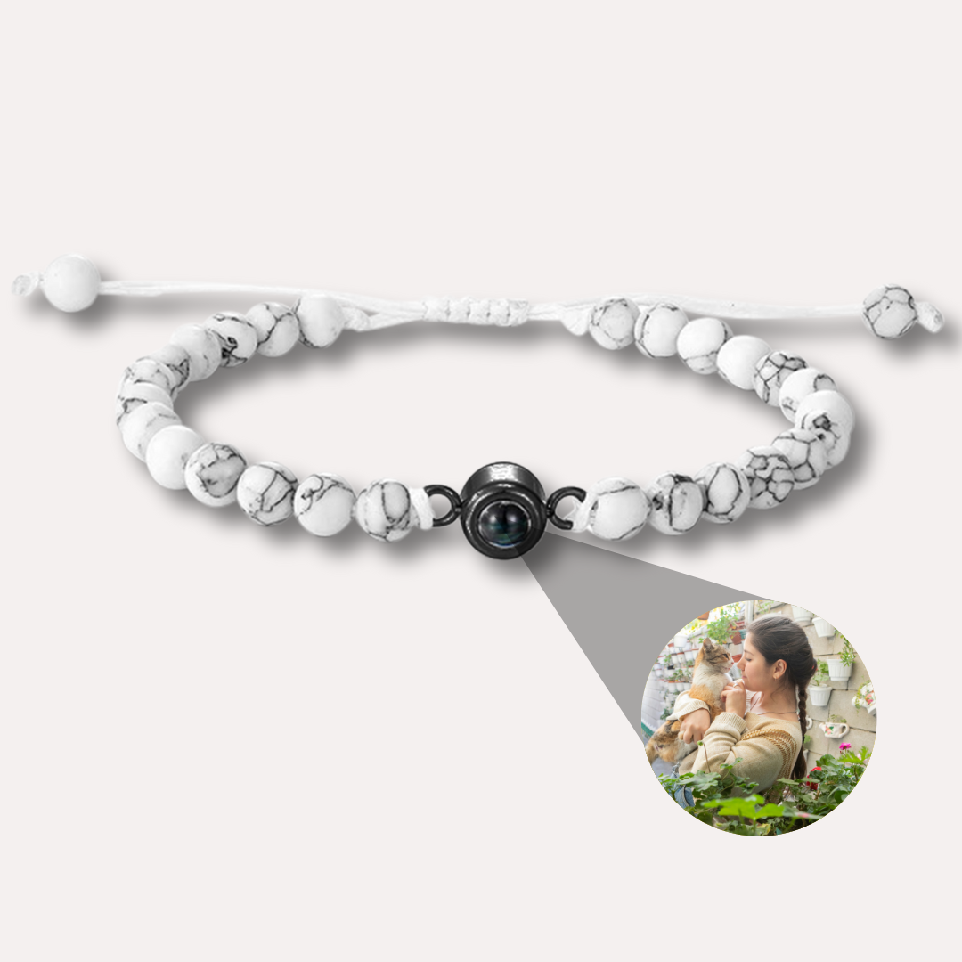 Margaret – Women's Personalized Bead Bracelet with Photo