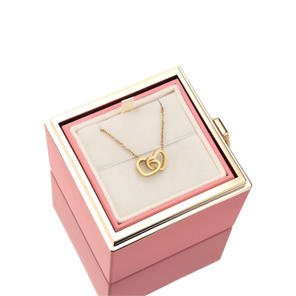 Sue – Women's Eternal Rose Box with Engraved Necklace