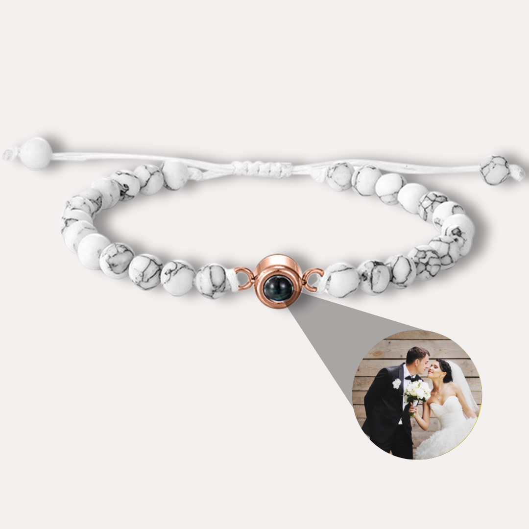 Margaret – Women's Personalized Bead Bracelet with Photo