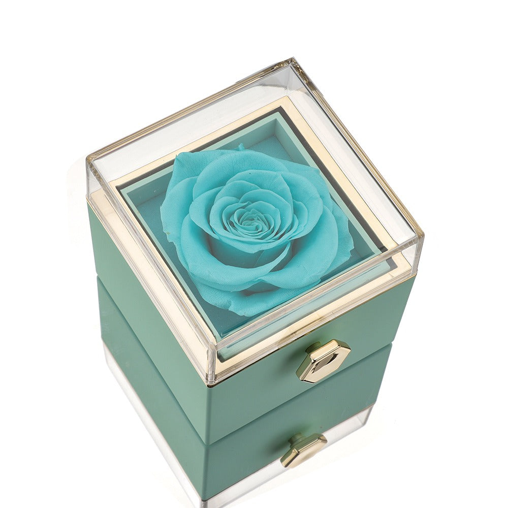 Sue – Women's Eternal Rose Box with Engraved Necklace