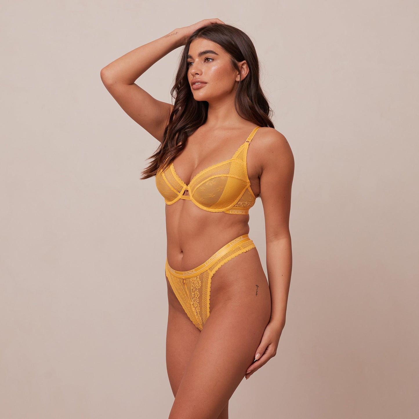 Sandra – Women's Mustard Balcony Bra