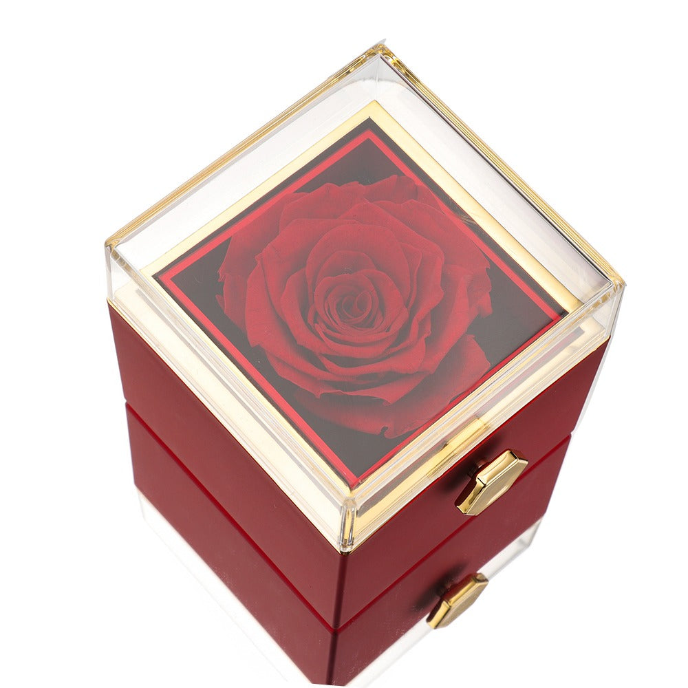 Sue – Women's Eternal Rose Box with Engraved Necklace