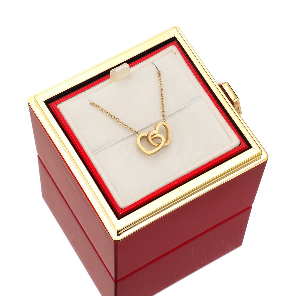 Sue – Women's Eternal Rose Box with Engraved Necklace