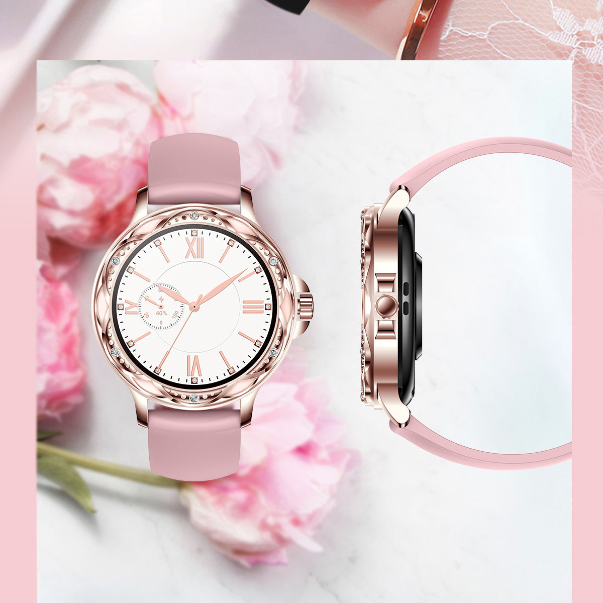 Vanessa – Women's Elegant Smartwatch with Health Monitoring