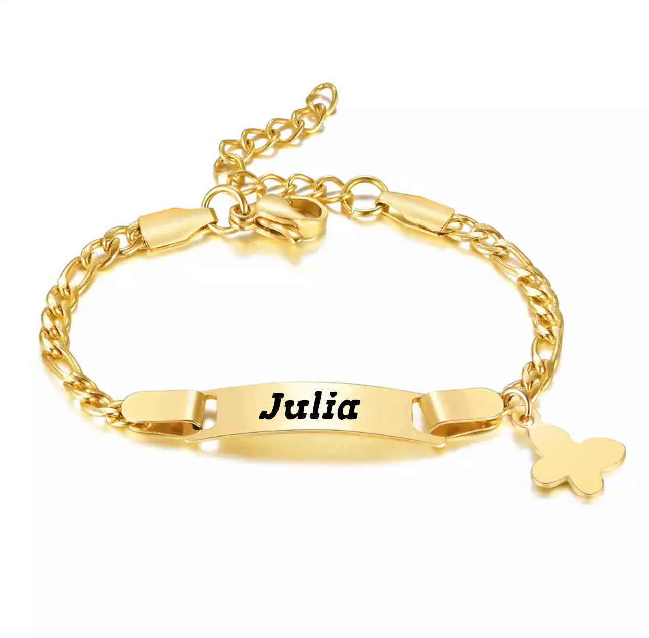 Rebecca – Baby Bracelet with Engraved Name - Personalized, Elegant Keepsake for Newborns