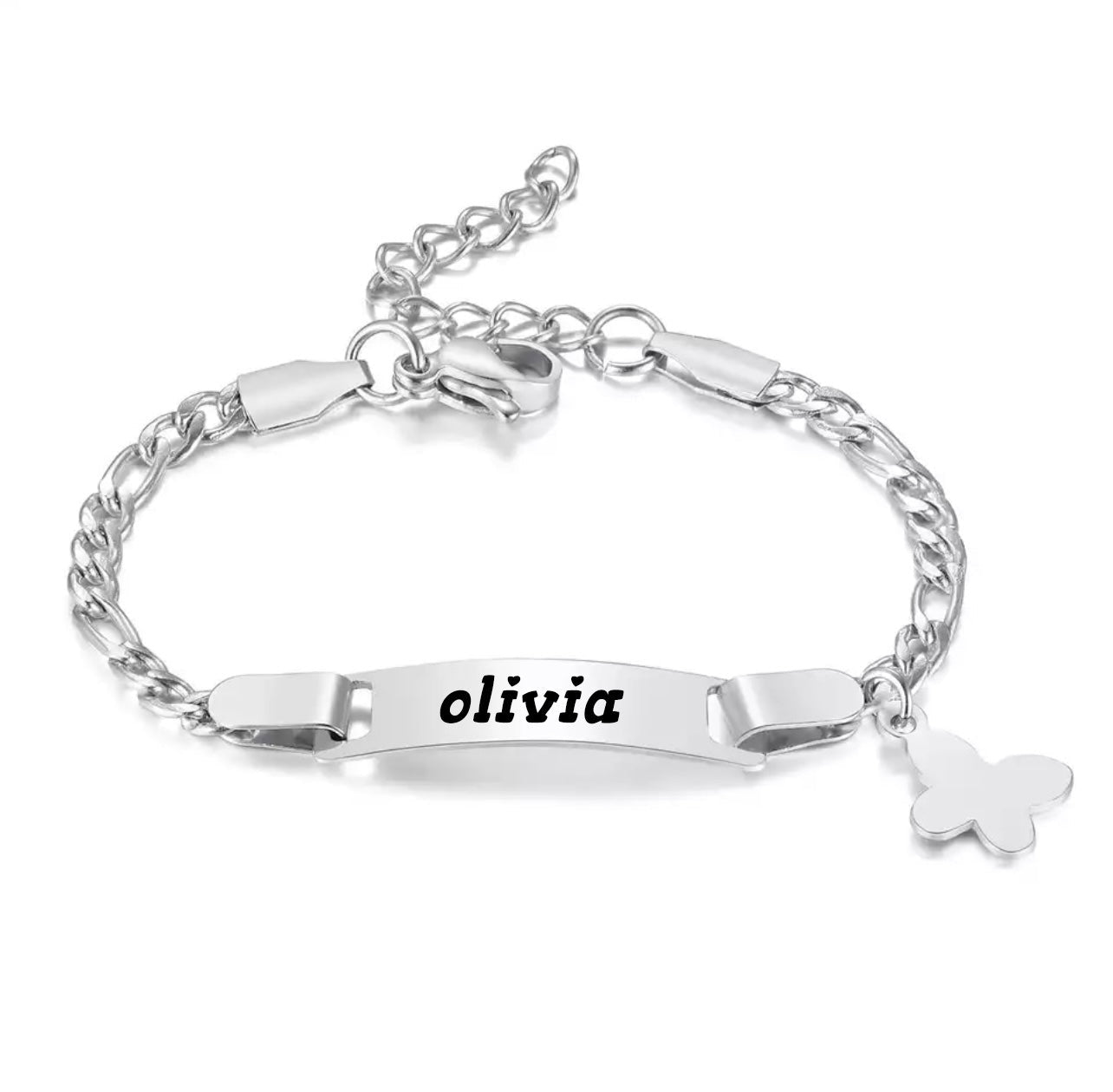 Rebecca – Baby Bracelet with Engraved Name - Personalized, Elegant Keepsake for Newborns