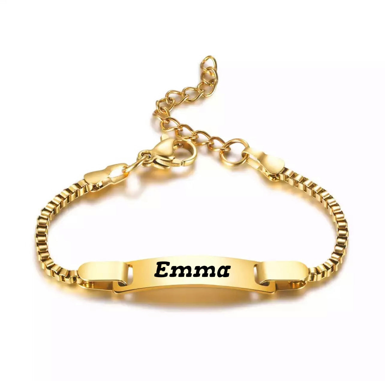 Rebecca – Baby Bracelet with Engraved Name - Personalized, Elegant Keepsake for Newborns