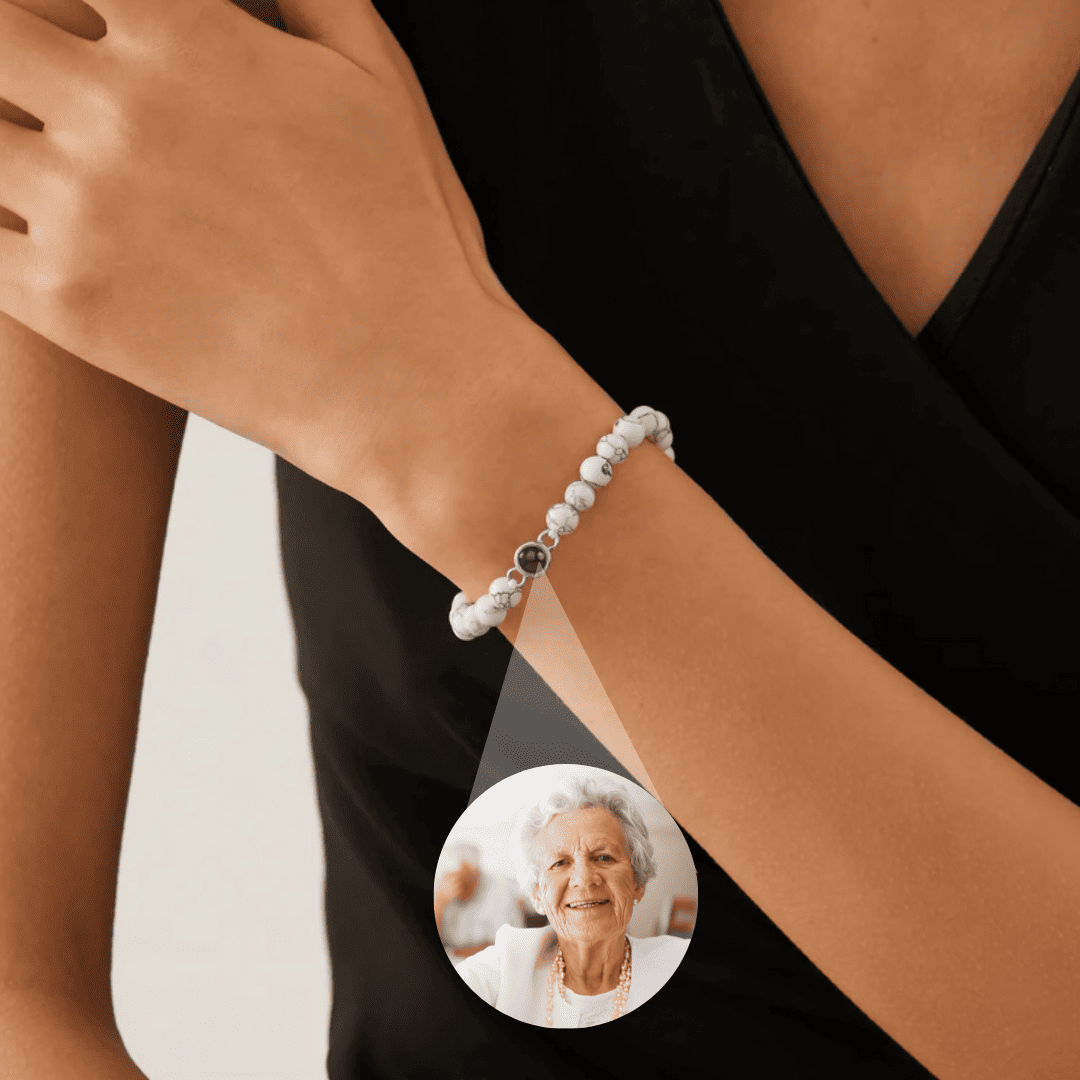 Margaret – Women's Personalized Bead Bracelet with Photo