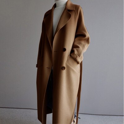 Audrey – Women's Warm & Elegant Long Wool Winter Coat