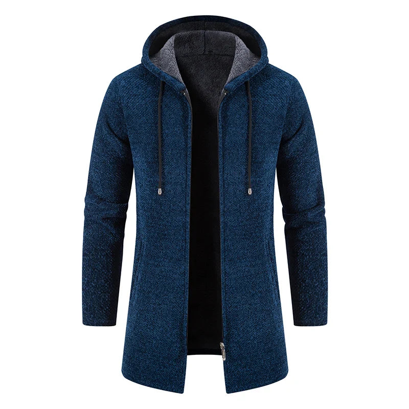 Mick – Men's Warm, Stylish Winter Trench Coat with Hood