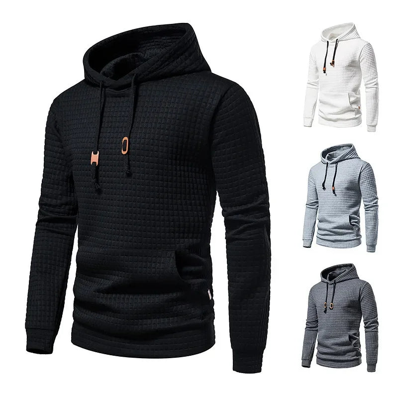 Jason – Men's Comfortable Hooded Jacquard Sweatshirt