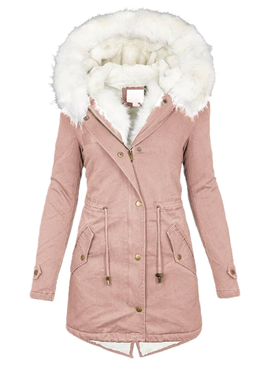 Catherine – Women's Cotton Hooded Long Parka