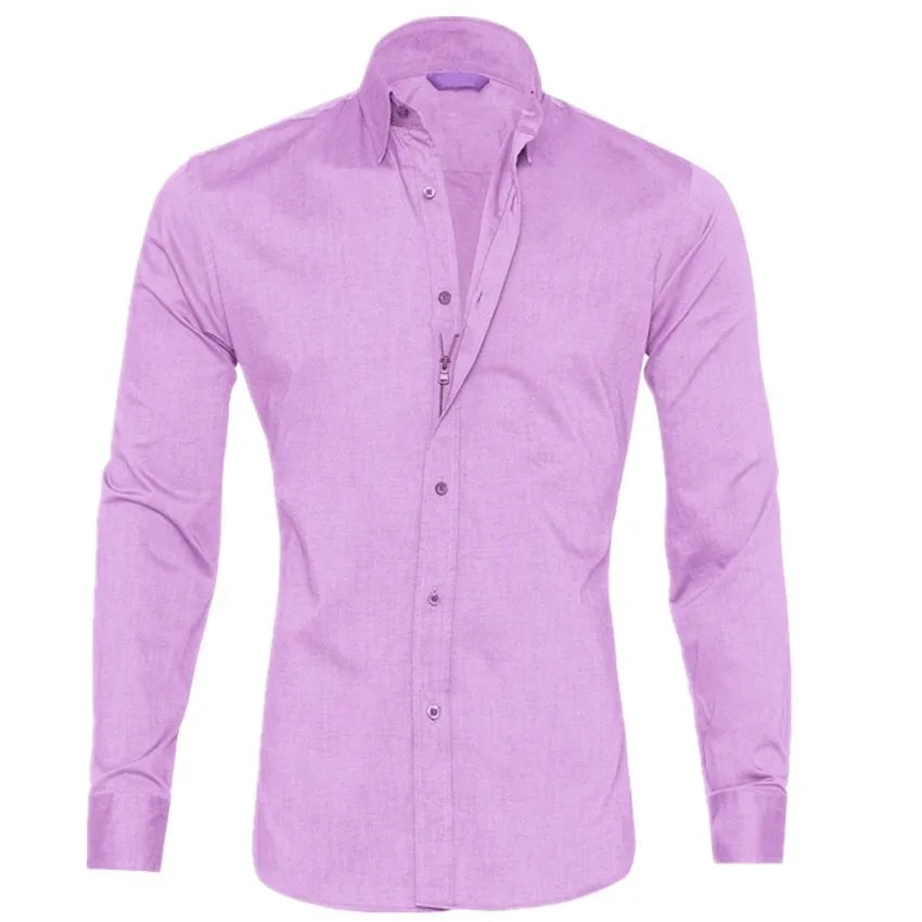 Aaron – Men's Casual Slim Cotton Shirt