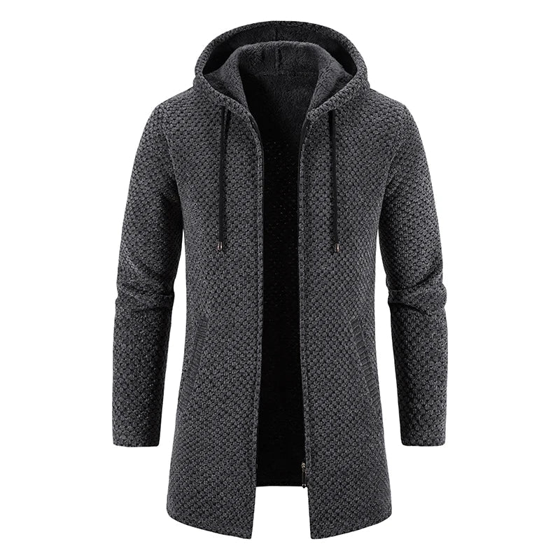 Mick – Men's Warm, Stylish Winter Trench Coat with Hood