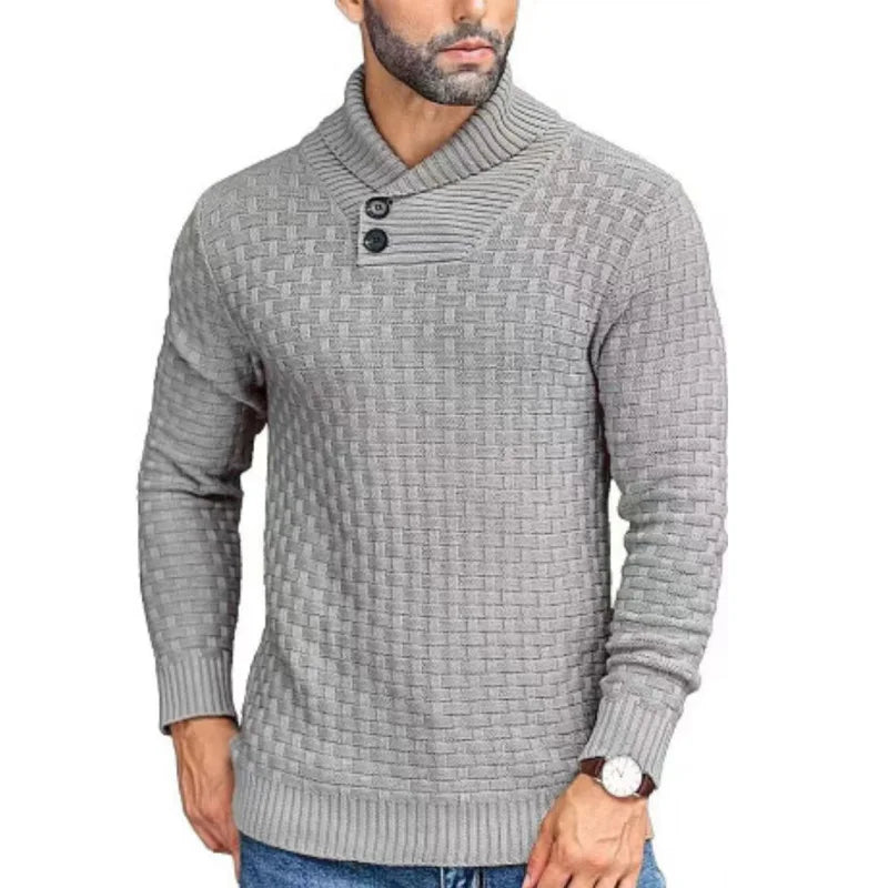 Liam – Men's Cozy Monochrome Turtleneck Sweater