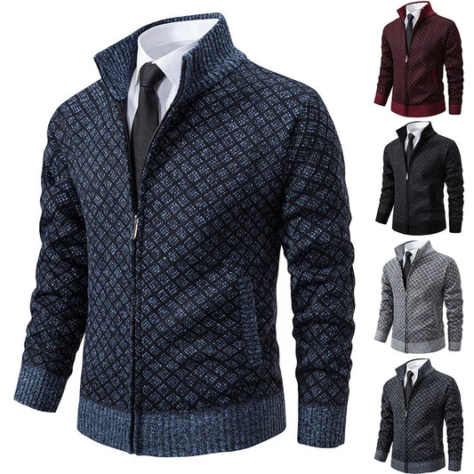 Charlie – Men's Plush Fleece Cardigan with Zip