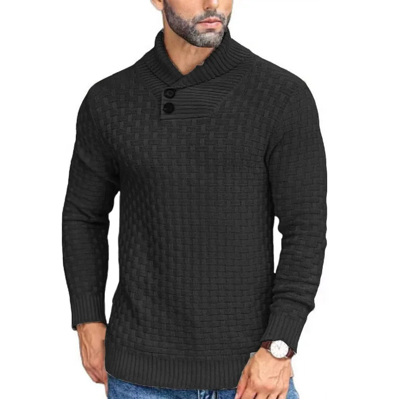 Liam – Men's Cozy Monochrome Turtleneck Sweater