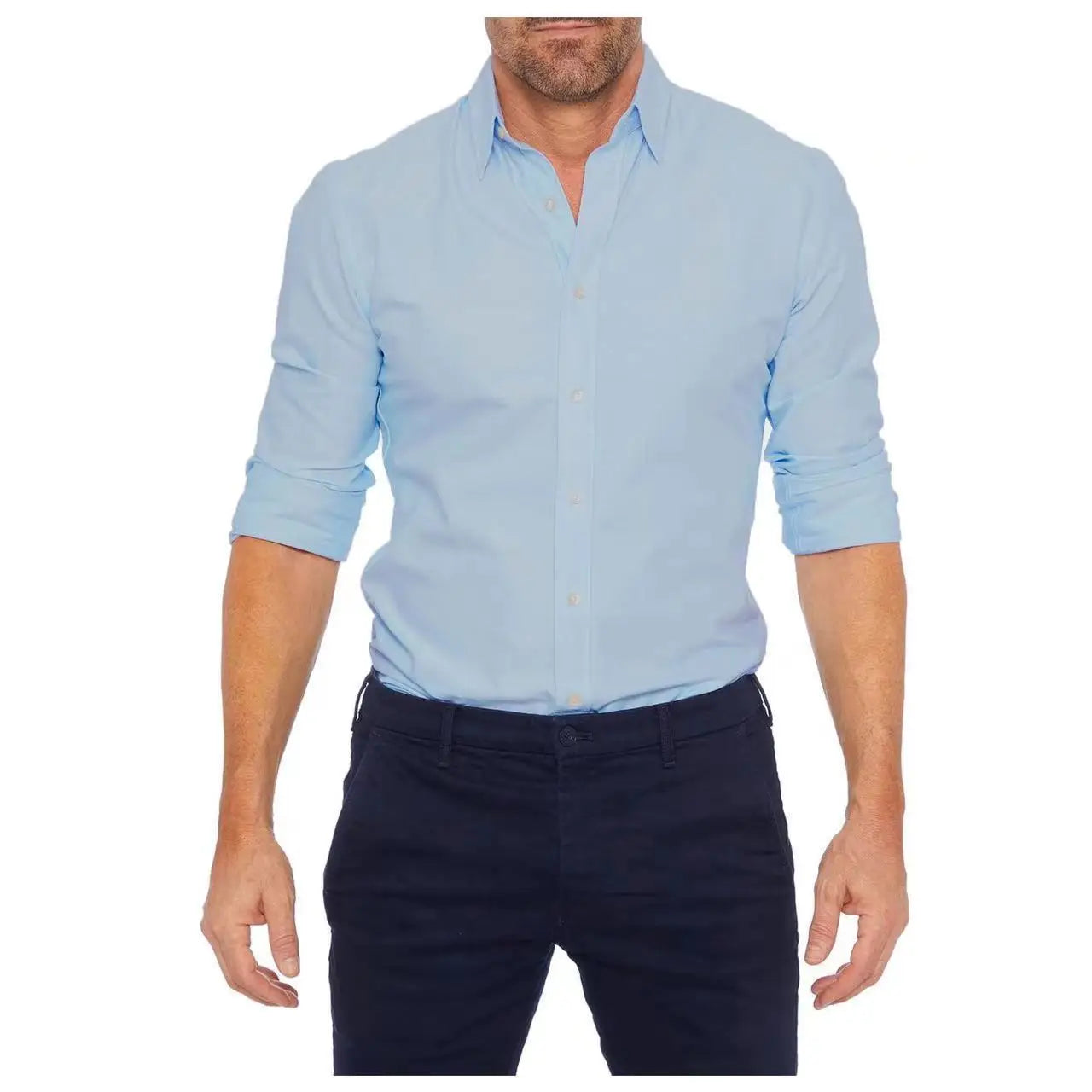 Aaron – Men's Casual Slim Cotton Shirt