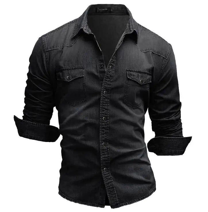 Sydney – Men's Long Sleeve Denim T-Shirt