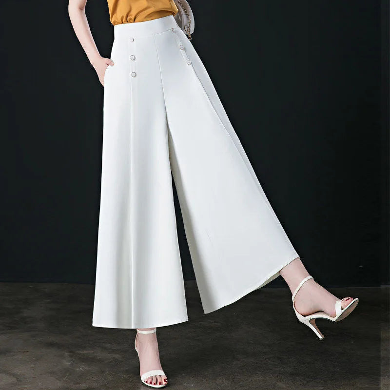 Kimberley – Women's Vintage High-Waist Wide-Leg Pants