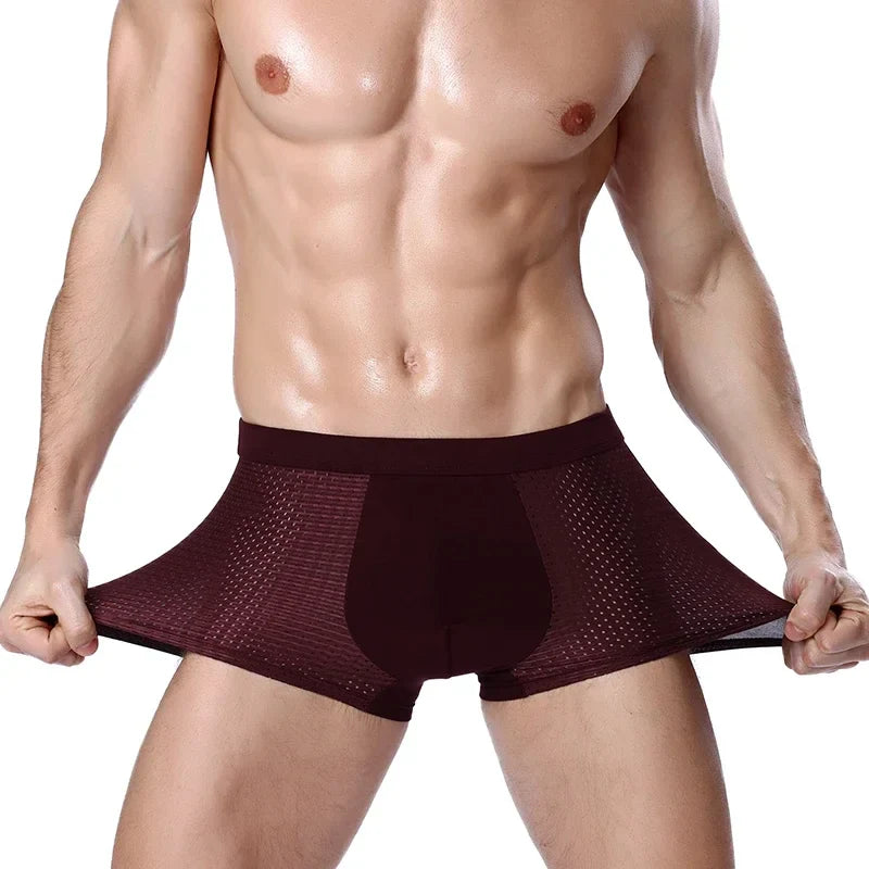 Tom – Men's Breathable Bamboo Fiber Boxers 4-Pack