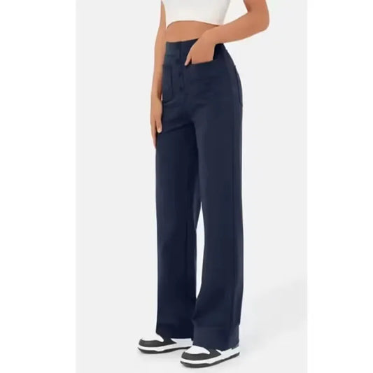 Karen – Women's High-waisted Straight-leg Pants