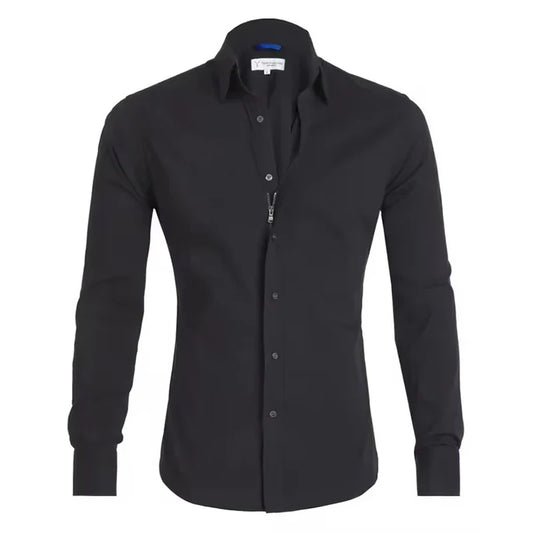 Aaron – Men's Casual Slim Cotton Shirt