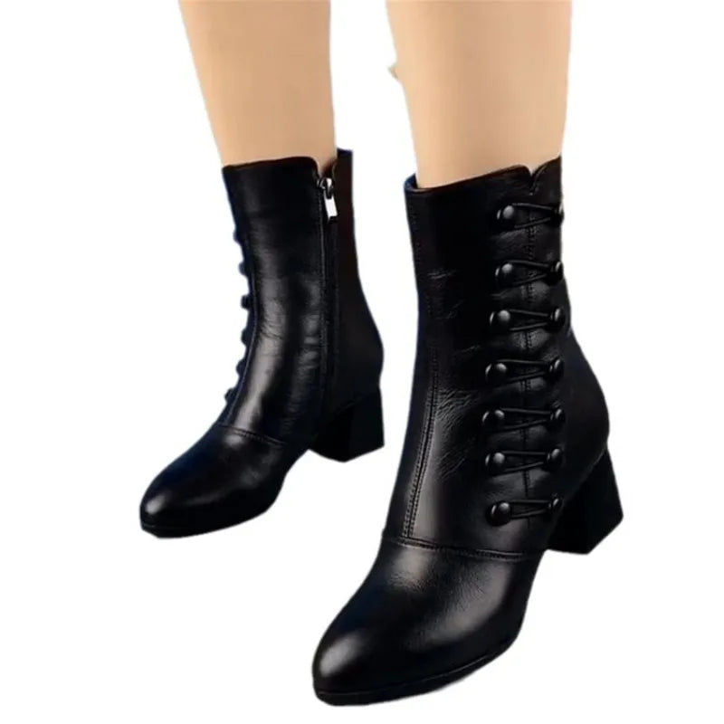 Adele – Women's Waterproof Astronomical Boots with High Heel