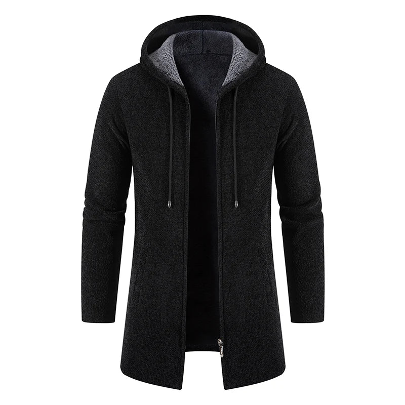 Mick – Men's Warm, Stylish Winter Trench Coat with Hood