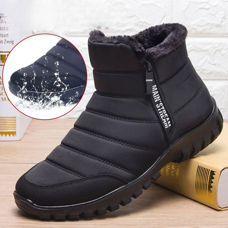 Louis – Men's Waterproof Snow Boots with Plush Lining