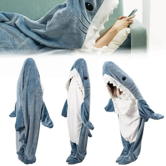 Sarah – Unisex Shark Hooded Pajamas Sleeping Bag