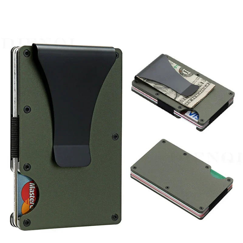 Shaun – Men's Minimalist Metal Wallet with RFID Blocking and Money Clip