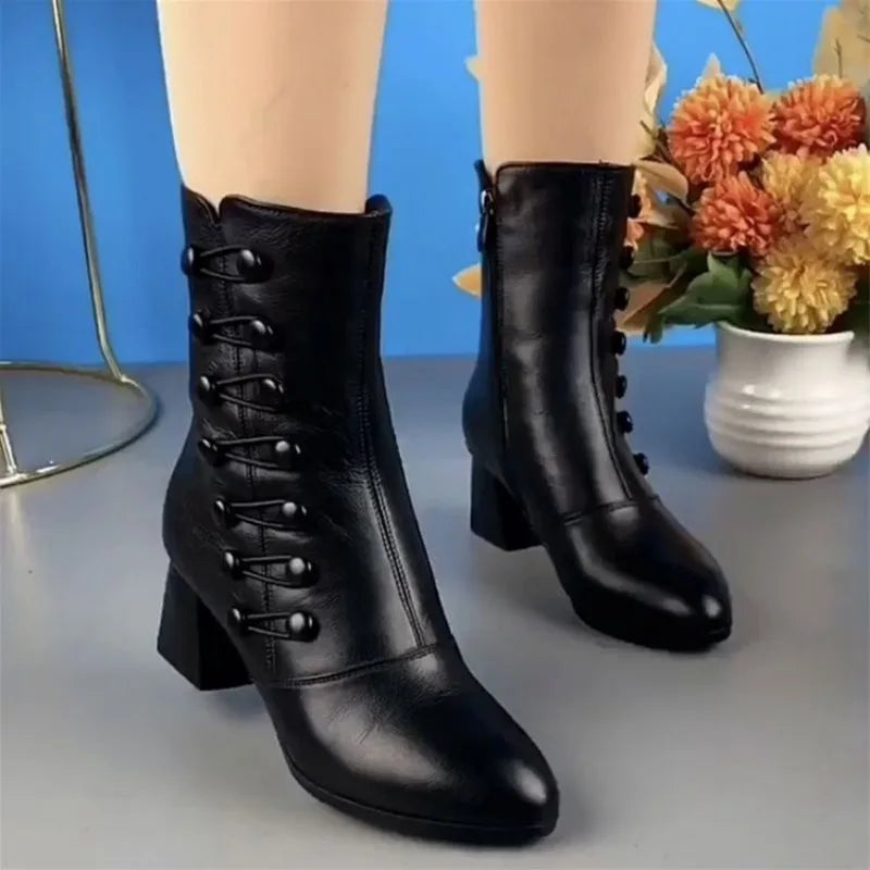 Adele – Women's Waterproof Astronomical Boots with High Heel