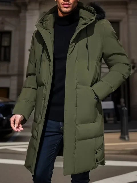 Russell – Men’s Long Hooded Parka for Ultimate Warmth and Winter Protection