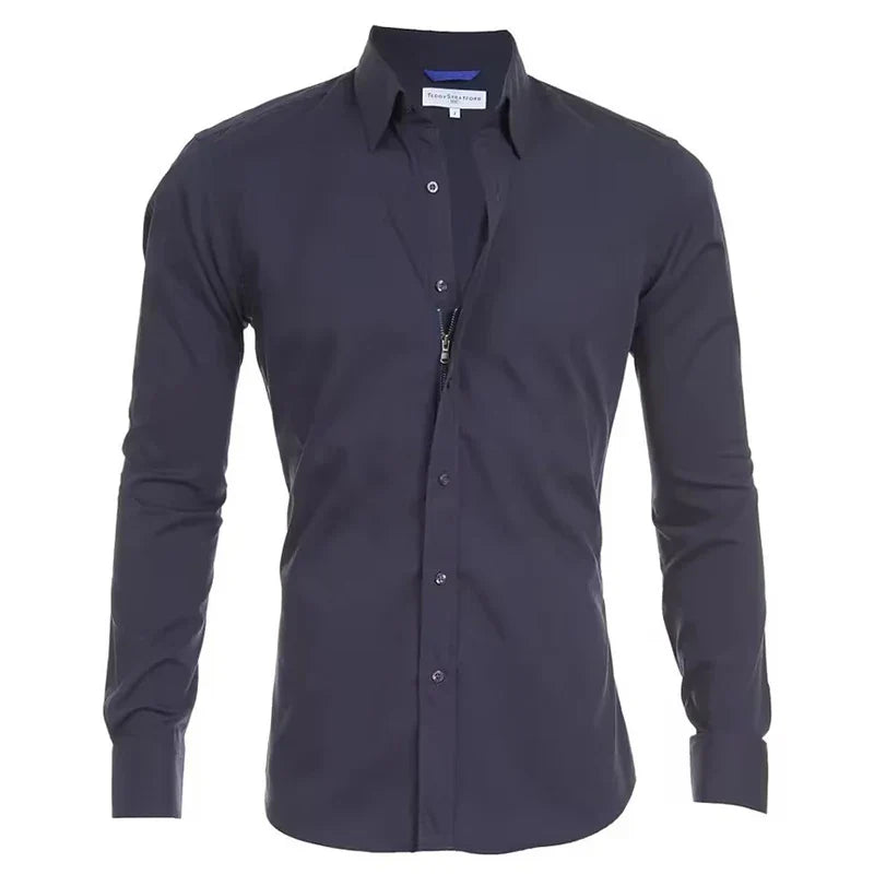 Aaron – Men's Casual Slim Cotton Shirt