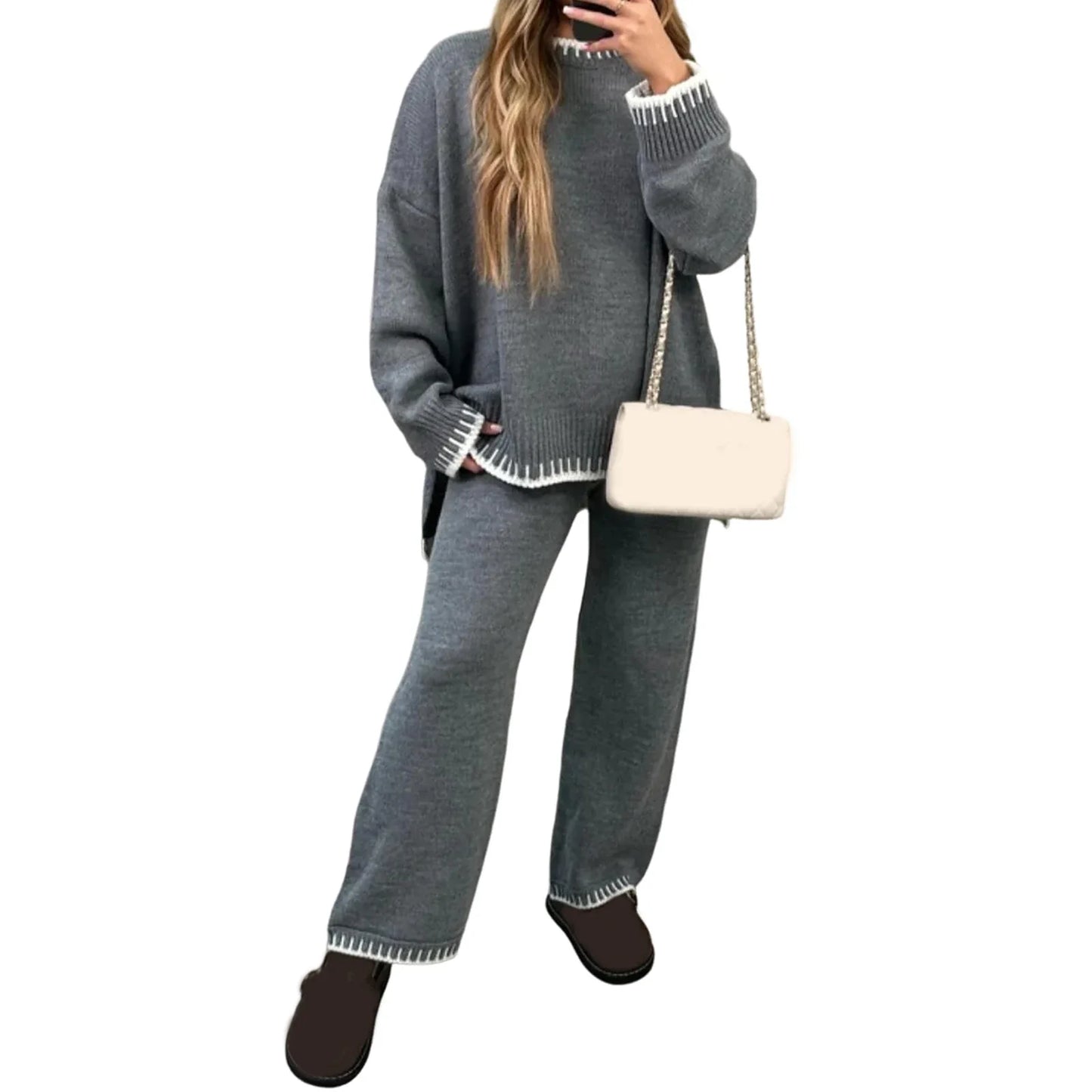 Holly – Women's Long Sleeve Sweater & Pants Set