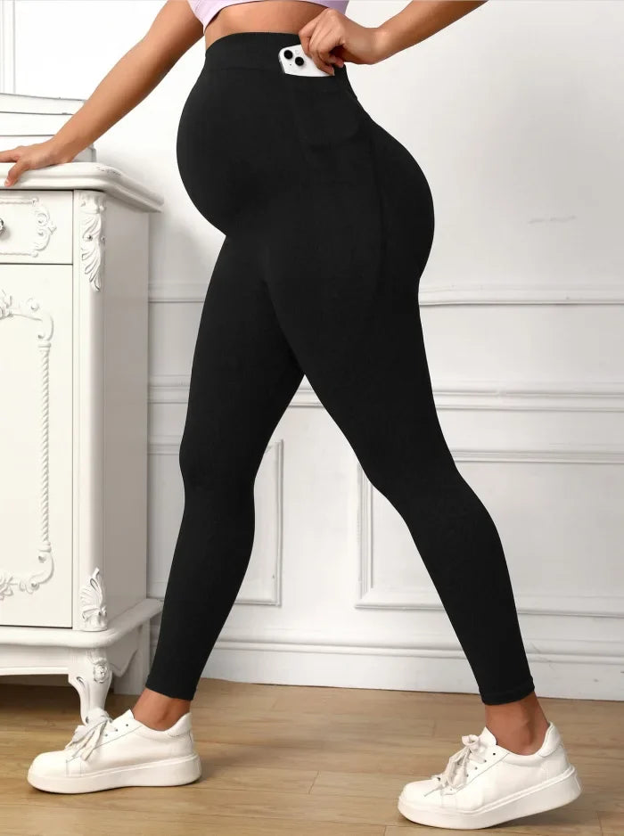 Nicole – Stretchy Maternity Leggings for Women with Supportive Waistband and Comfortable Fit Throughout Pregnancy