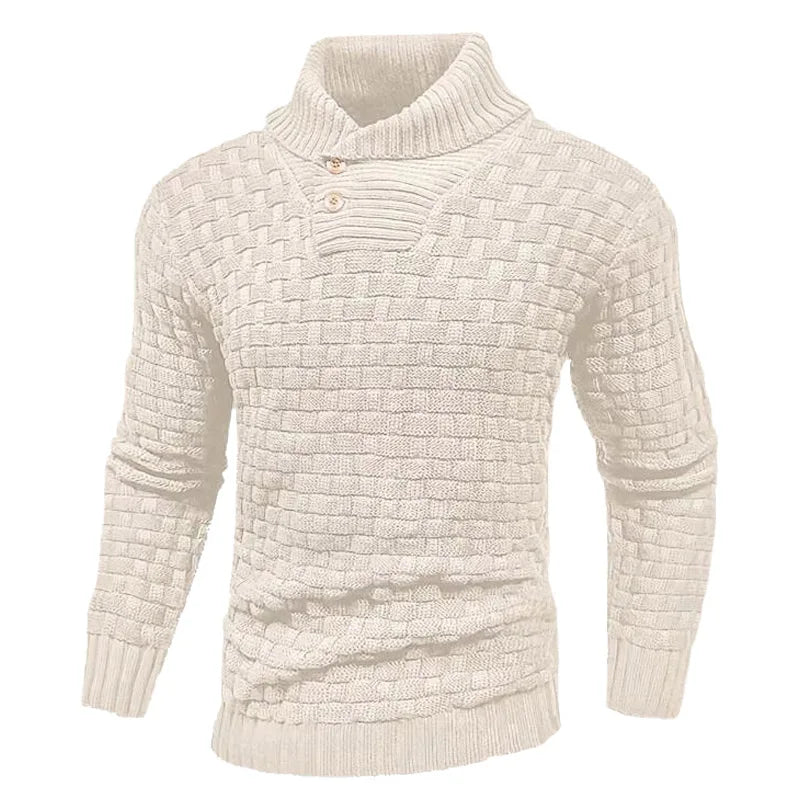 Liam – Men's Cozy Monochrome Turtleneck Sweater