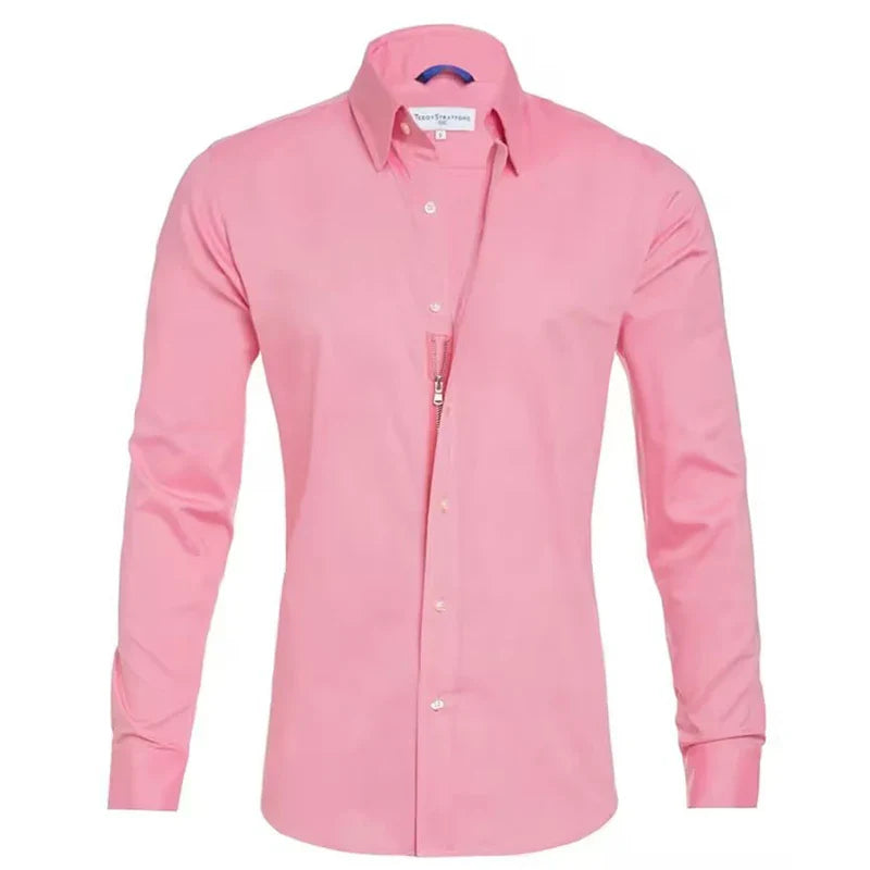 Aaron – Men's Casual Slim Cotton Shirt