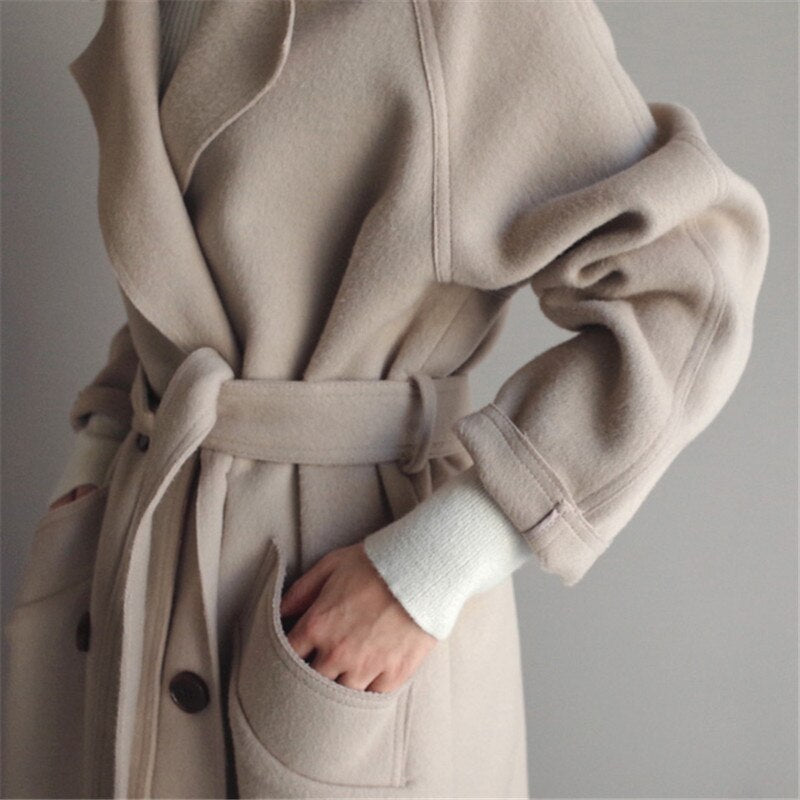 Audrey – Women's Warm & Elegant Long Wool Winter Coat