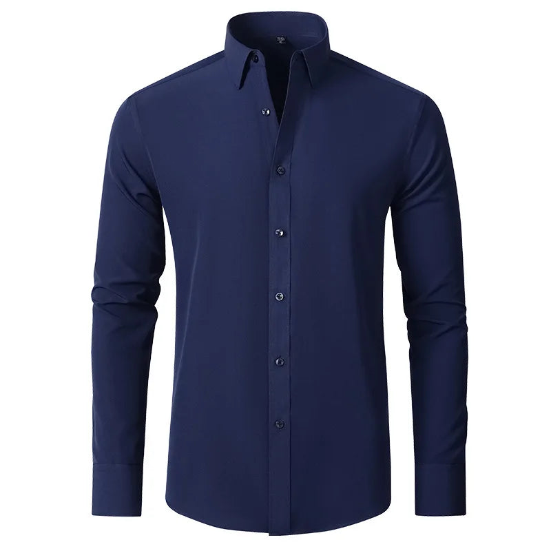 Calvin – Men's Stretchable Button-Up Slim-Fit Dress Shirt