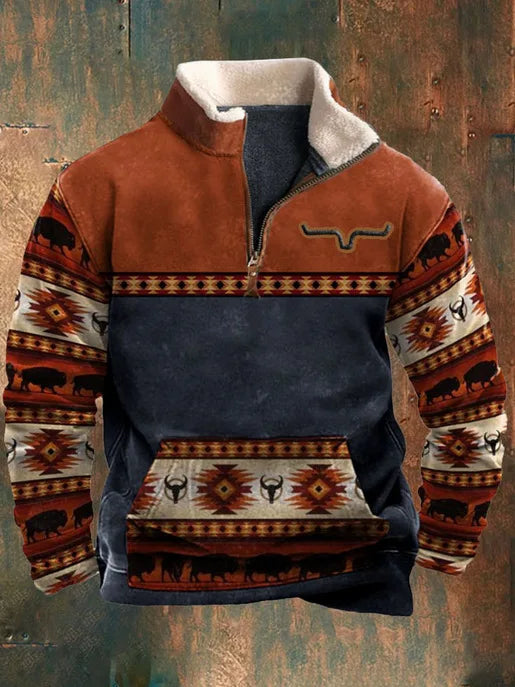 Mark – Vintage 3D Printed Fleece Sweater