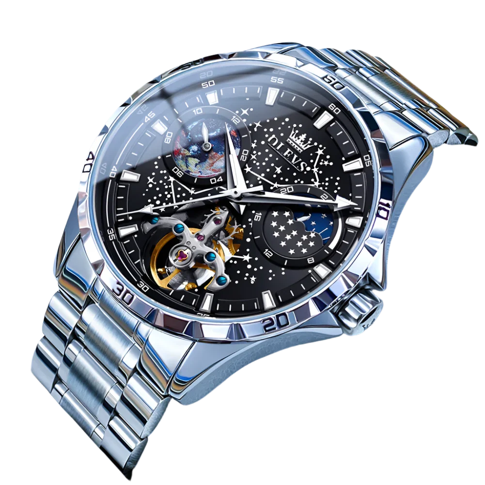 Terrence – Automatic Waterproof Mechanical Watch with Moon Phase