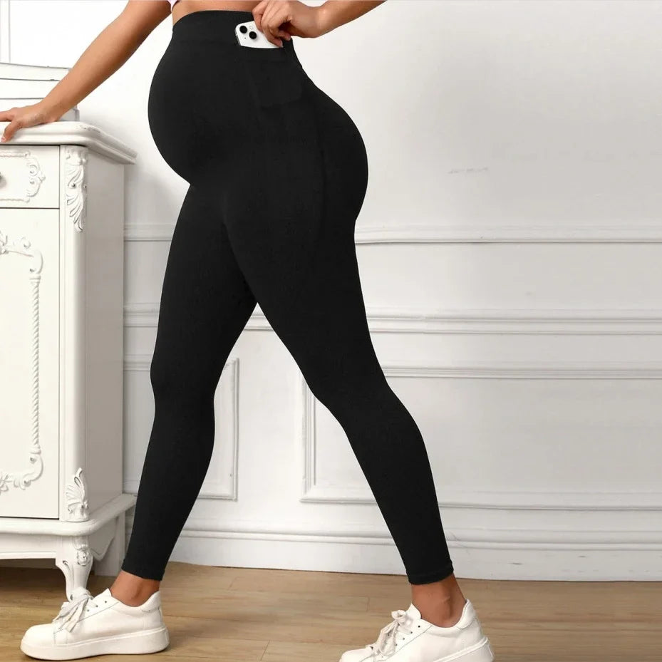 Nicole – Stretchy Maternity Leggings for Women with Supportive Waistband and Comfortable Fit Throughout Pregnancy