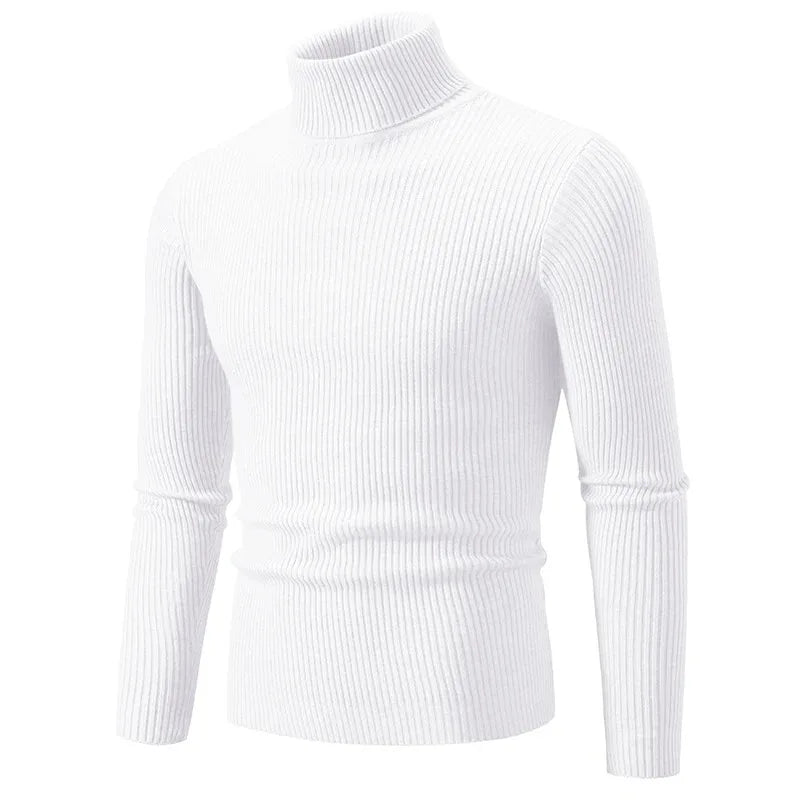 Vincent – Men's Warm Striped Turtleneck Pullover